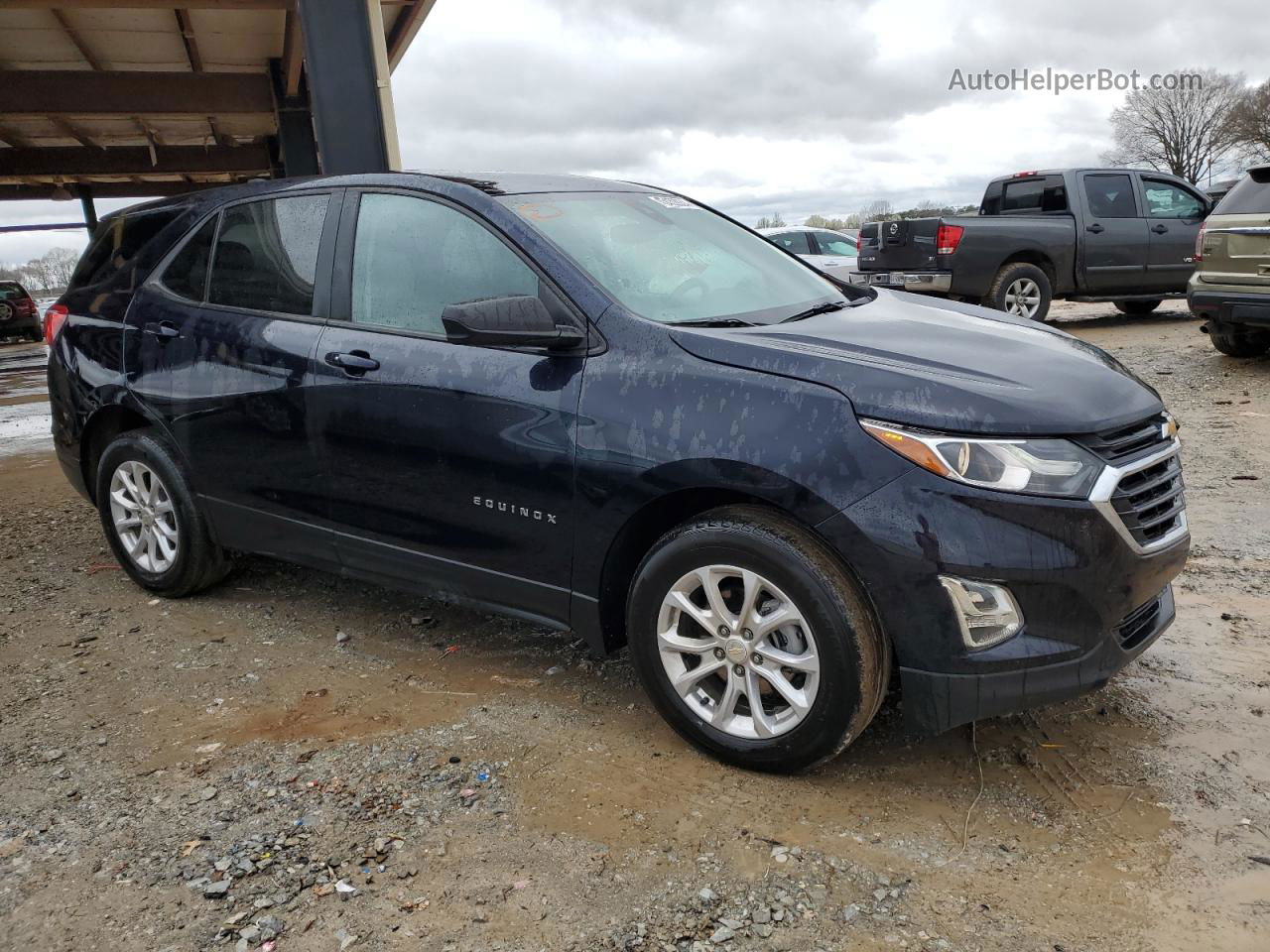 2020 Chevrolet Equinox Ls Blue vin: 3GNAXHEV3LS702966