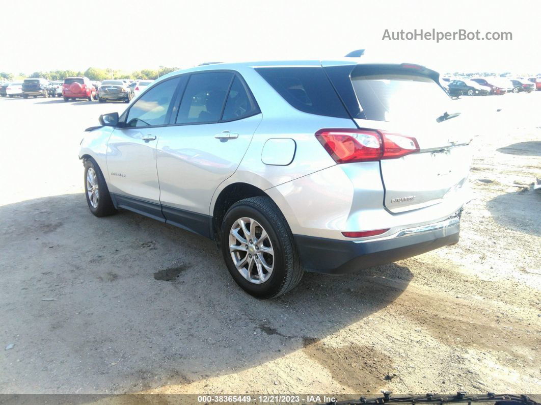 2018 Chevrolet Equinox Ls Silver vin: 3GNAXHEV4JS643570