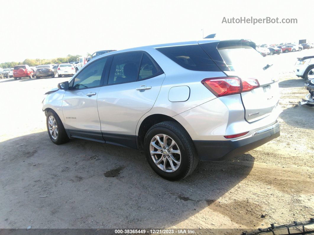 2018 Chevrolet Equinox Ls Silver vin: 3GNAXHEV4JS643570