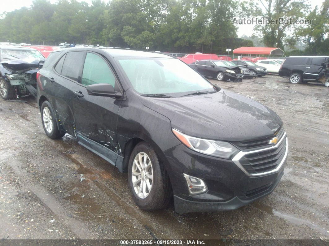 2019 Chevrolet Equinox Ls Black vin: 3GNAXHEV4KL373610