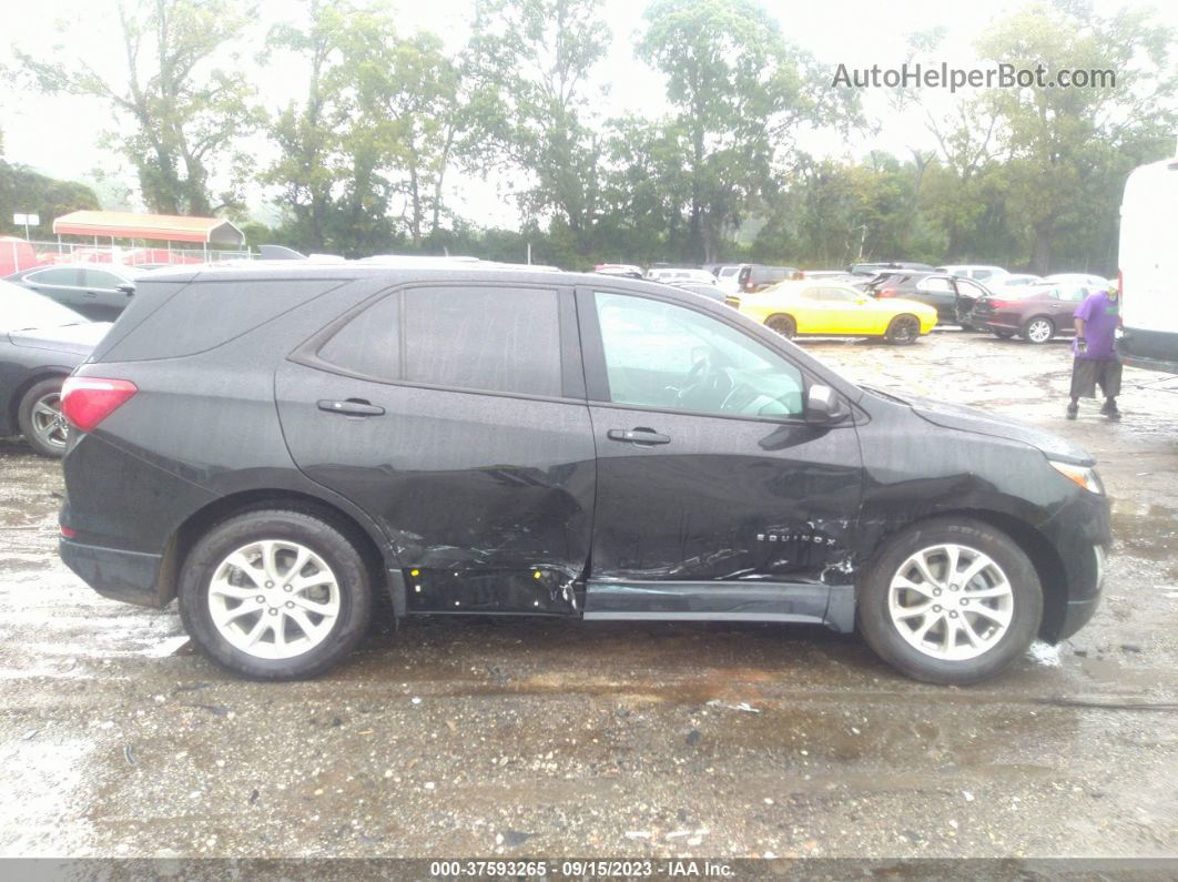 2019 Chevrolet Equinox Ls Black vin: 3GNAXHEV4KL373610