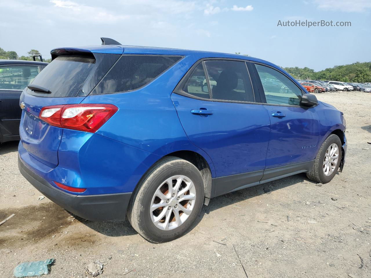 2019 Chevrolet Equinox Ls Blue vin: 3GNAXHEV4KS577278