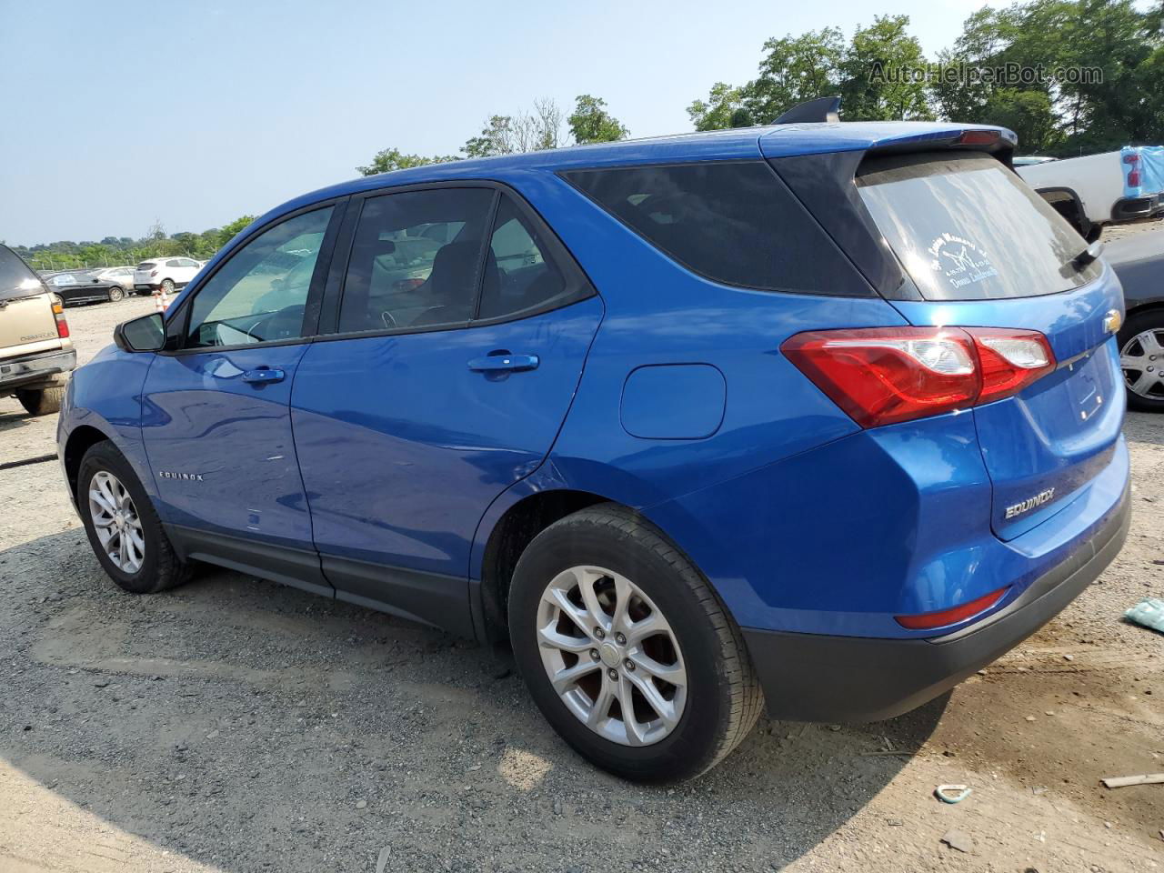 2019 Chevrolet Equinox Ls Синий vin: 3GNAXHEV4KS577278