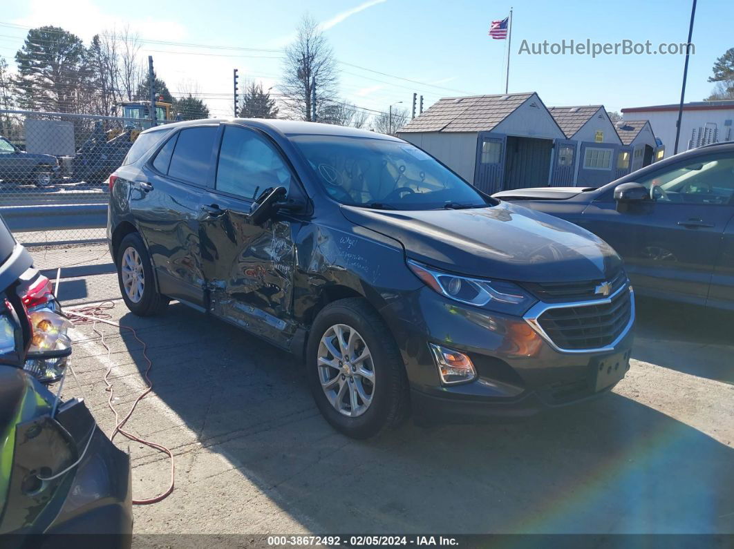 2019 Chevrolet Equinox Ls Gray vin: 3GNAXHEV5KS581386