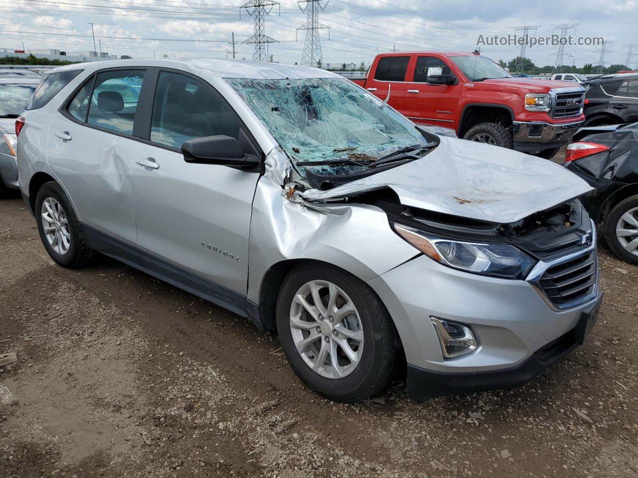 2020 Chevrolet Equinox Ls Silver vin: 3GNAXHEV5LS683076