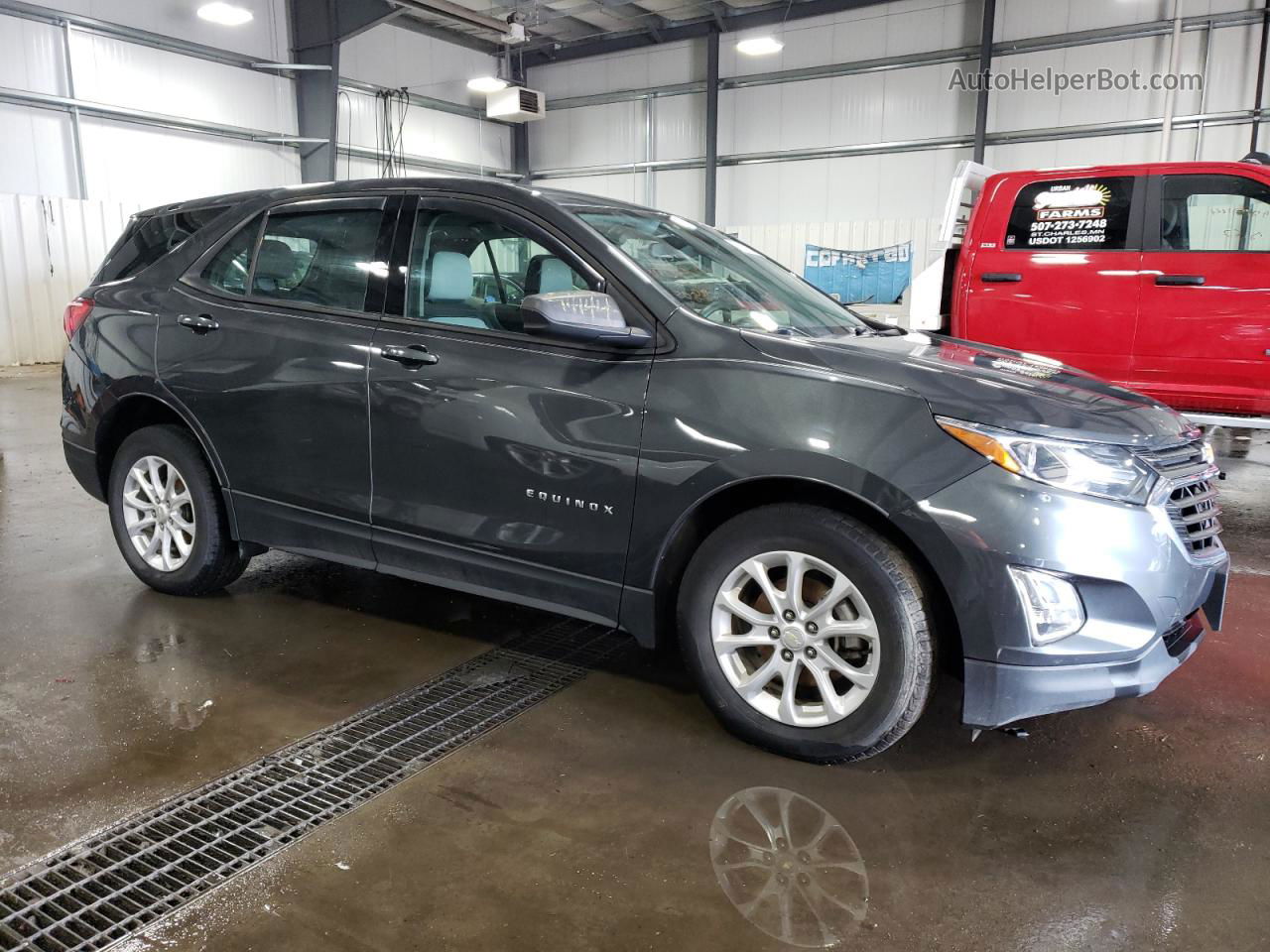 2018 Chevrolet Equinox Ls Gray vin: 3GNAXHEV6JL110033