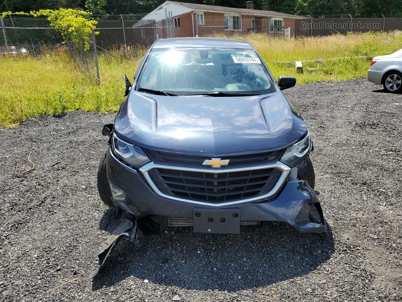 2018 Chevrolet Equinox Ls Blue vin: 3GNAXHEV6JL123204