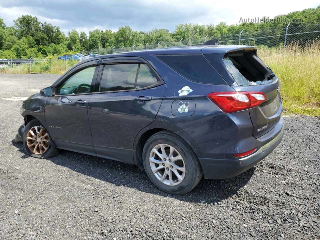 2018 Chevrolet Equinox Ls Синий vin: 3GNAXHEV6JL123204