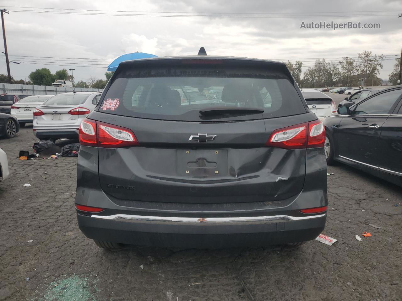 2018 Chevrolet Equinox Ls Charcoal vin: 3GNAXHEV6JL409683