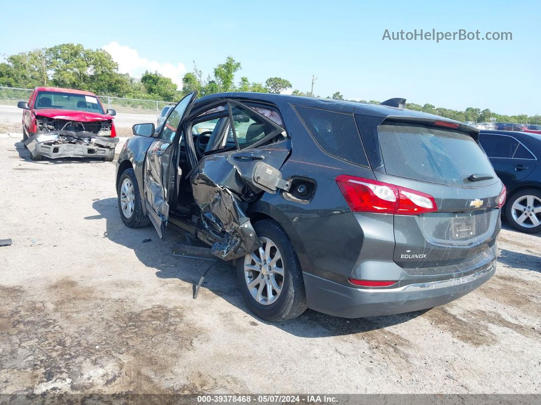 2018 Chevrolet Equinox Ls Black vin: 3GNAXHEV6JS508672