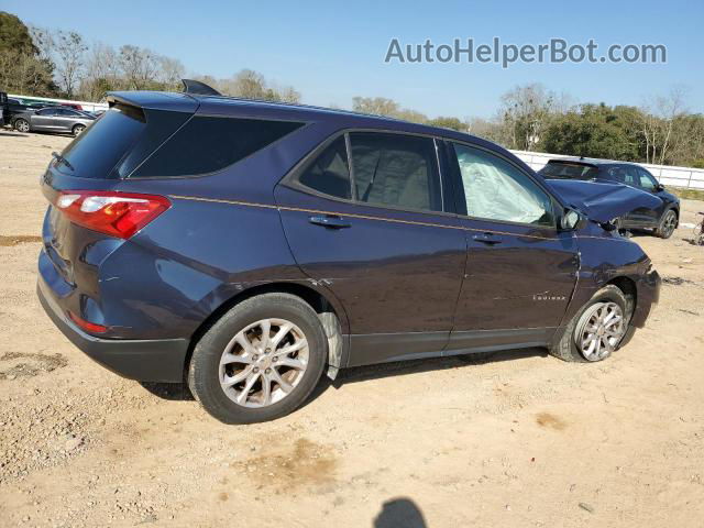 2018 Chevrolet Equinox Ls Blue vin: 3GNAXHEV6JS549030