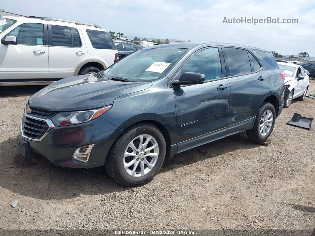 2018 Chevrolet Equinox Ls Gray vin: 3GNAXHEV6JS625538