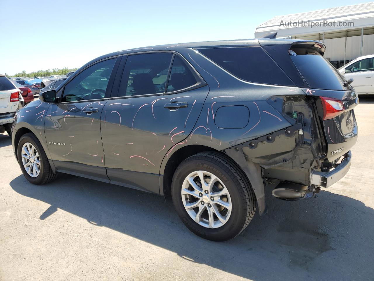 2019 Chevrolet Equinox Ls Gray vin: 3GNAXHEV6KL129652