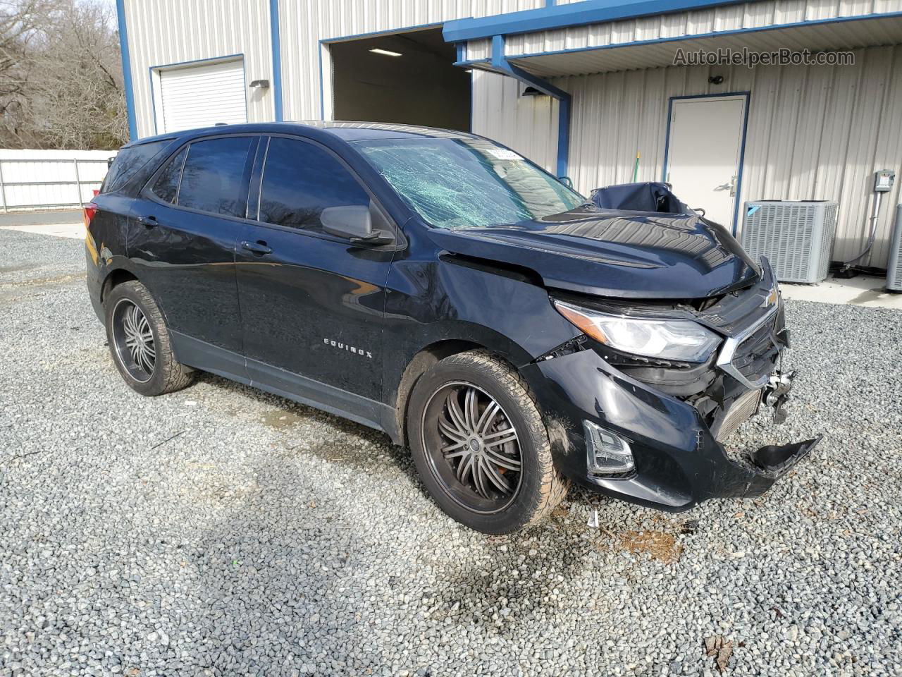 2019 Chevrolet Equinox Ls Black vin: 3GNAXHEV6KL229153