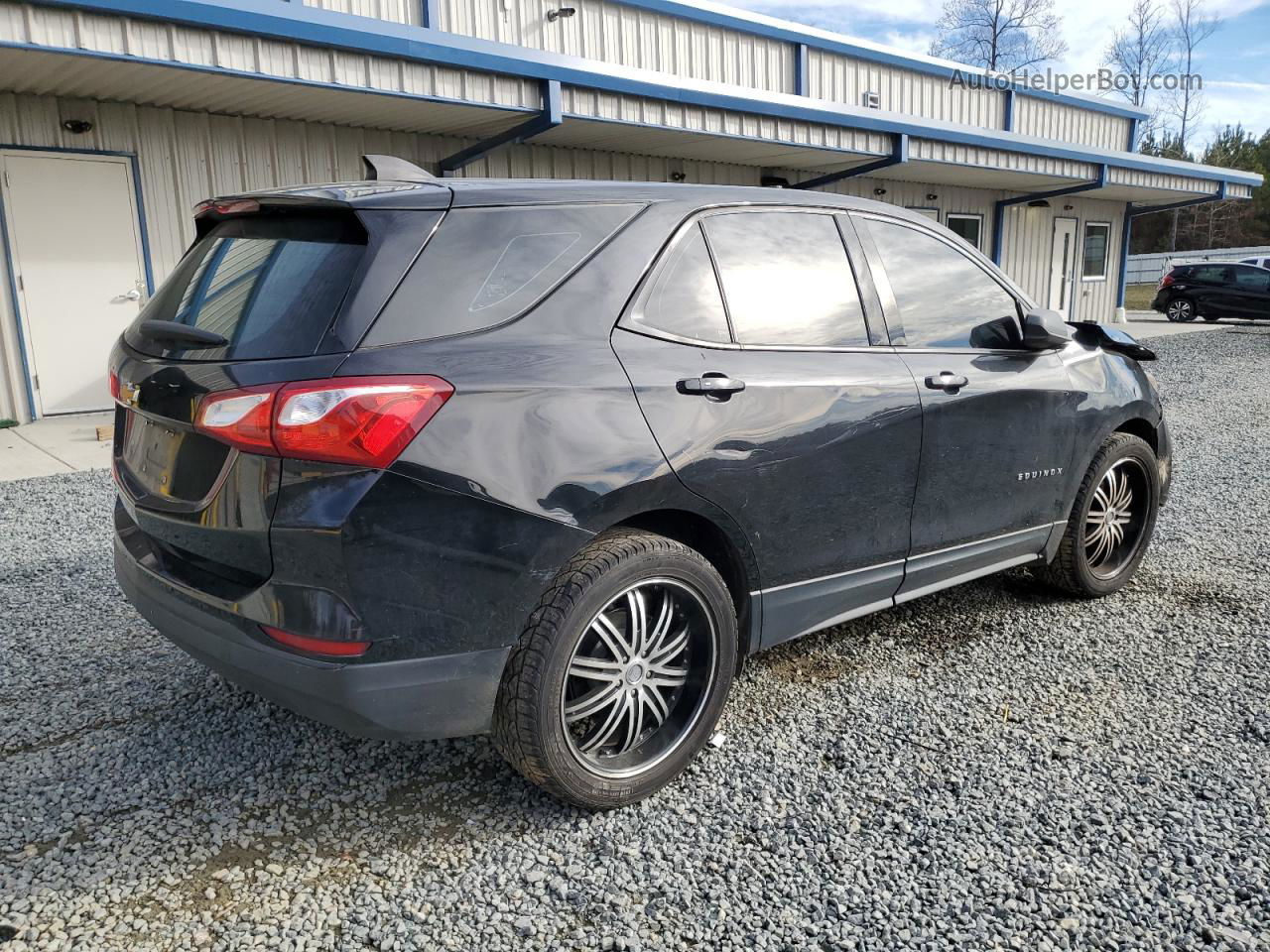 2019 Chevrolet Equinox Ls Black vin: 3GNAXHEV6KL229153