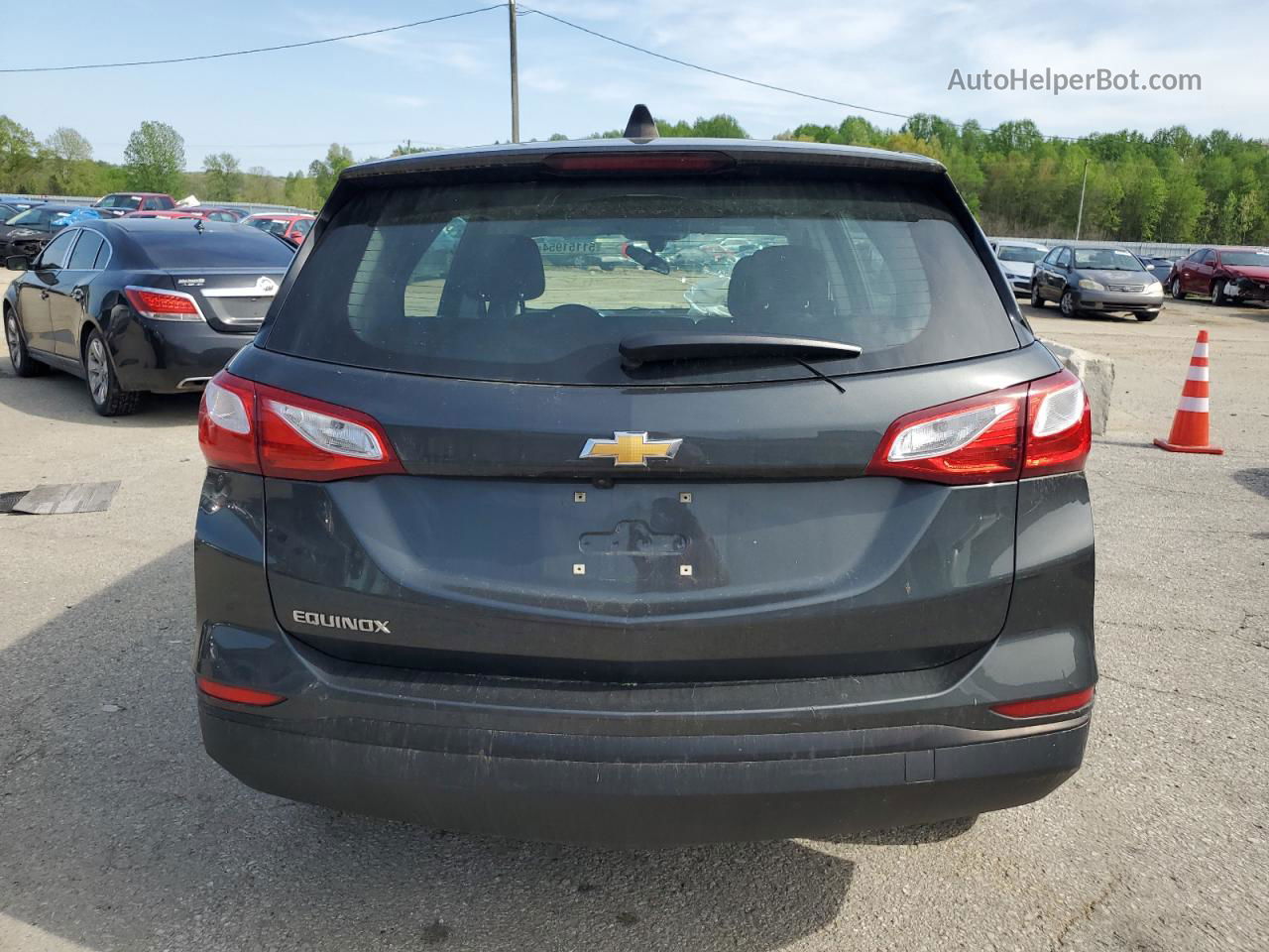 2019 Chevrolet Equinox Ls Gray vin: 3GNAXHEV6KS581350