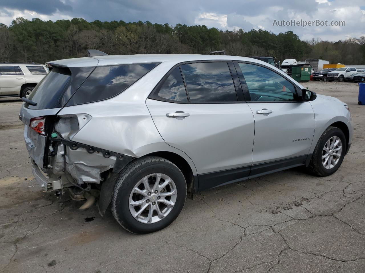 2019 Chevrolet Equinox Ls Silver vin: 3GNAXHEV6KS622222