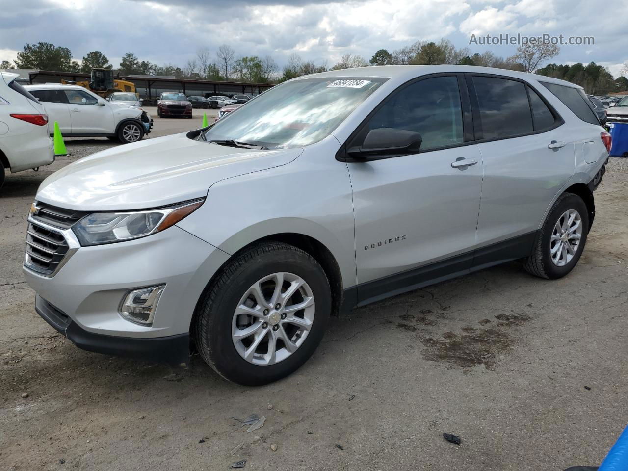 2019 Chevrolet Equinox Ls Silver vin: 3GNAXHEV6KS622222