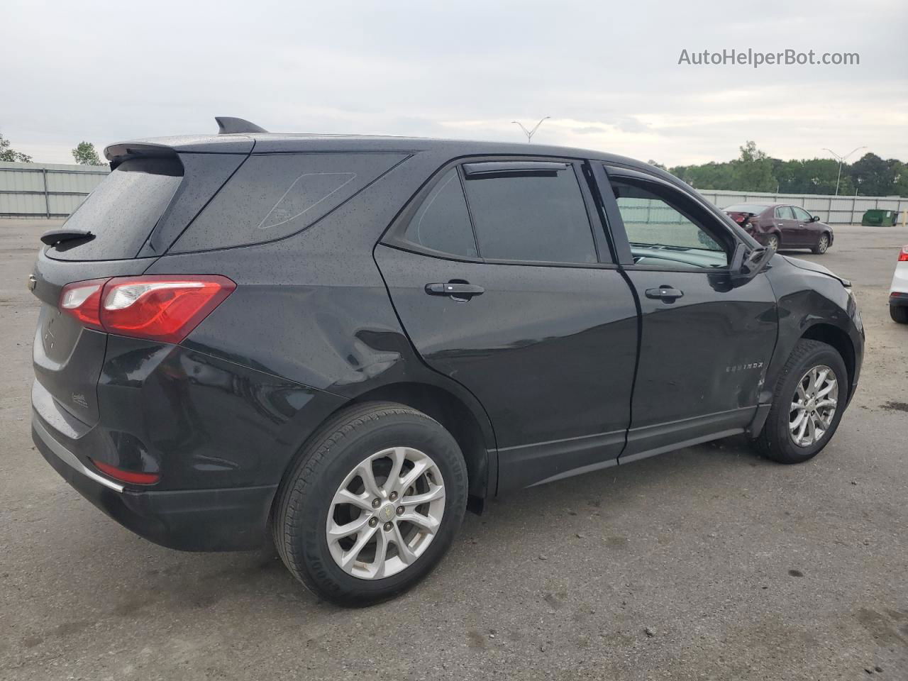 2018 Chevrolet Equinox Ls Black vin: 3GNAXHEV7JL319085