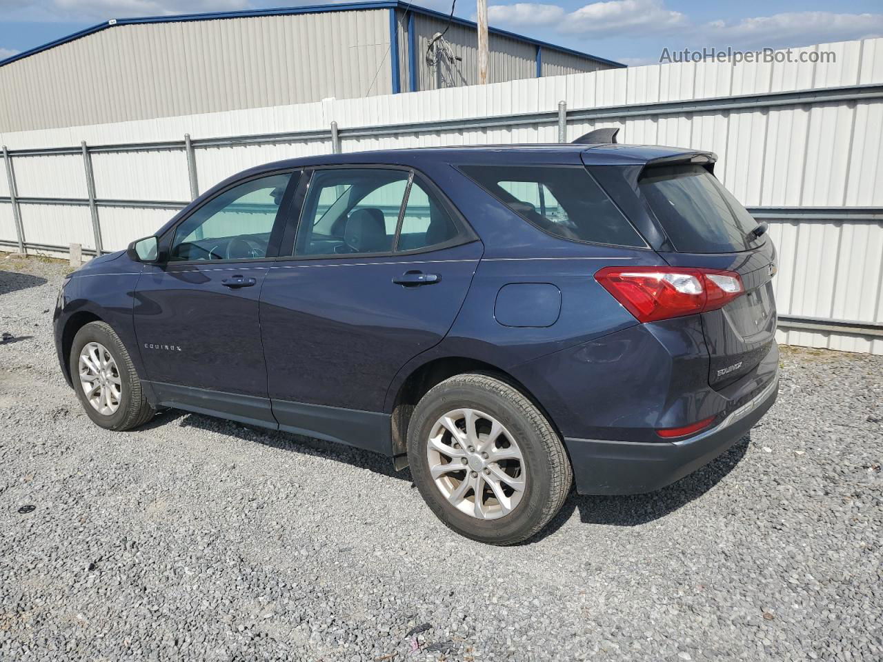 2018 Chevrolet Equinox Ls Blue vin: 3GNAXHEV7JL319880