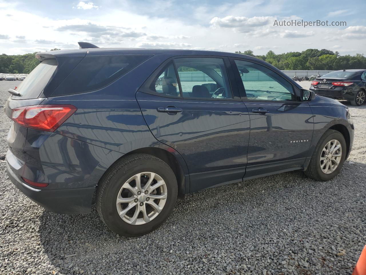 2018 Chevrolet Equinox Ls Blue vin: 3GNAXHEV7JL319880