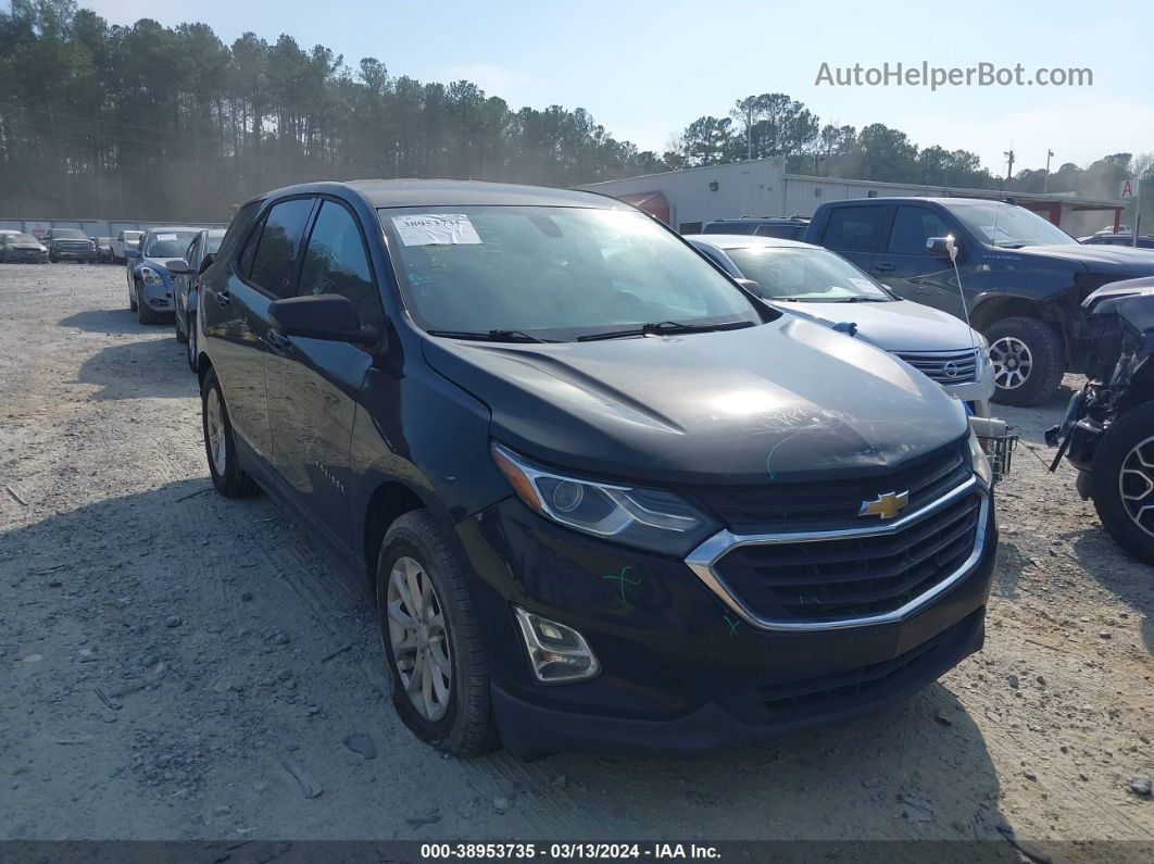 2019 Chevrolet Equinox Ls Black vin: 3GNAXHEV7KL206223