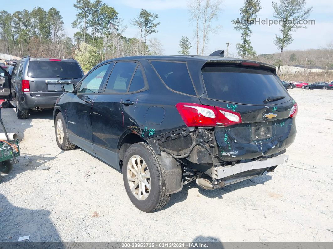 2019 Chevrolet Equinox Ls Black vin: 3GNAXHEV7KL206223