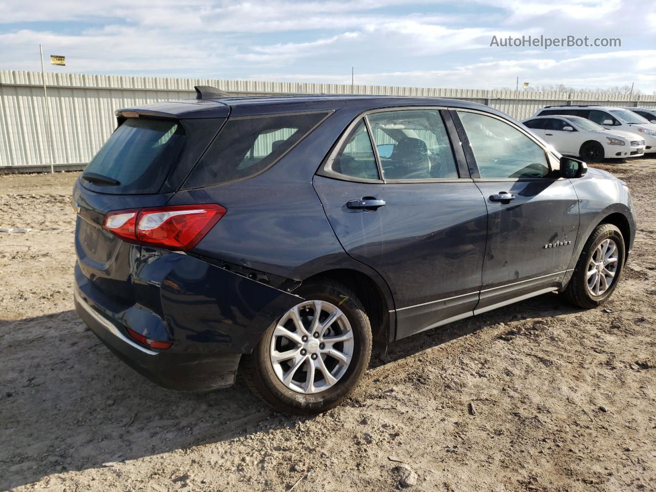 2018 Chevrolet Equinox Ls Blue vin: 3GNAXHEV8JL104380