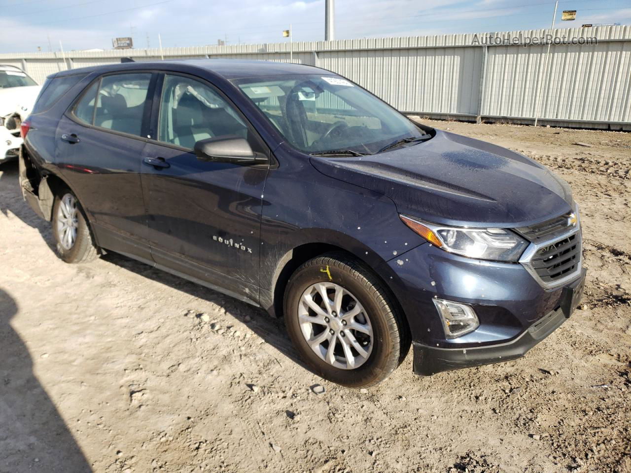 2018 Chevrolet Equinox Ls Blue vin: 3GNAXHEV8JL104380