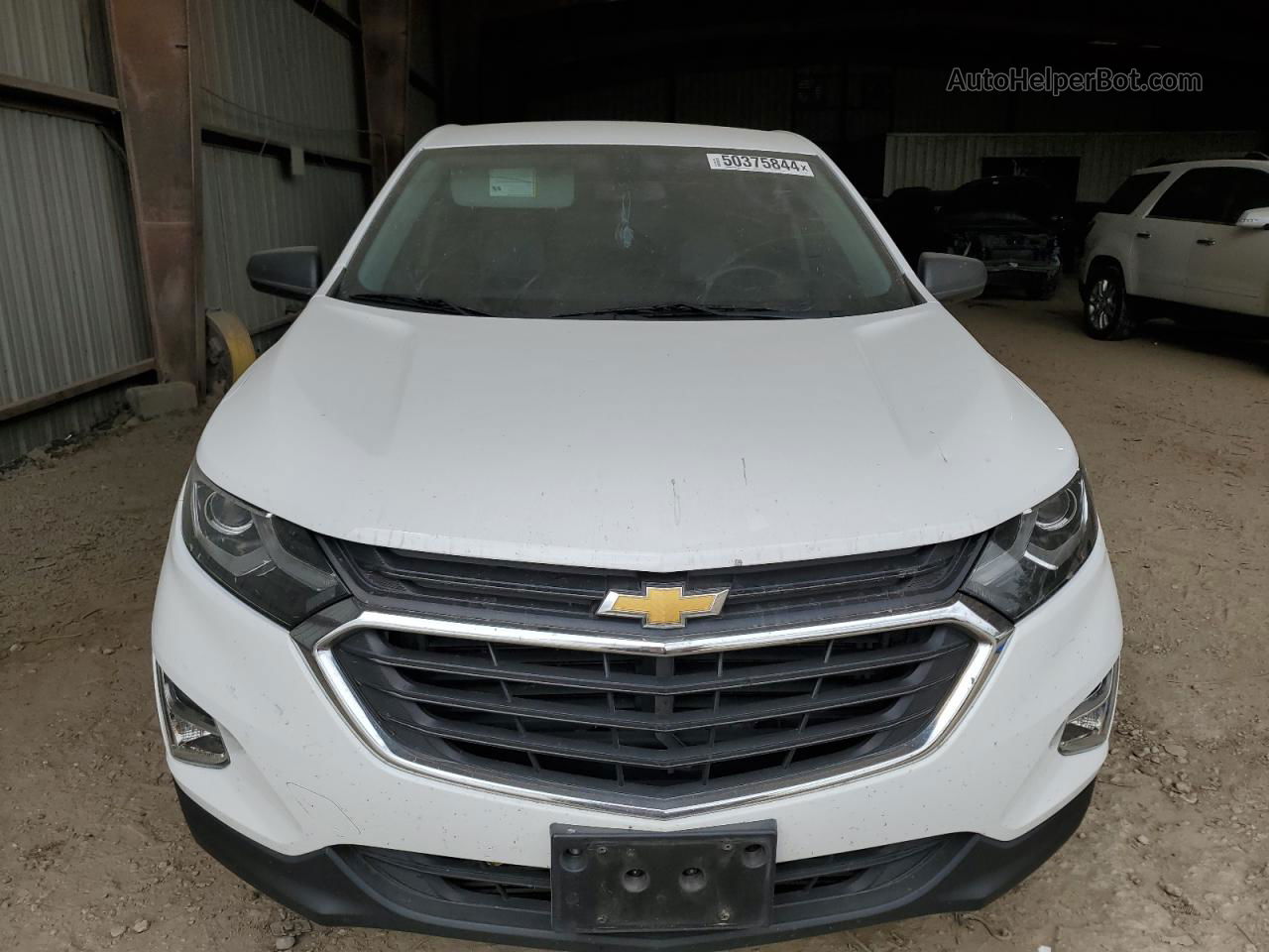 2018 Chevrolet Equinox Ls White vin: 3GNAXHEV8JL334369