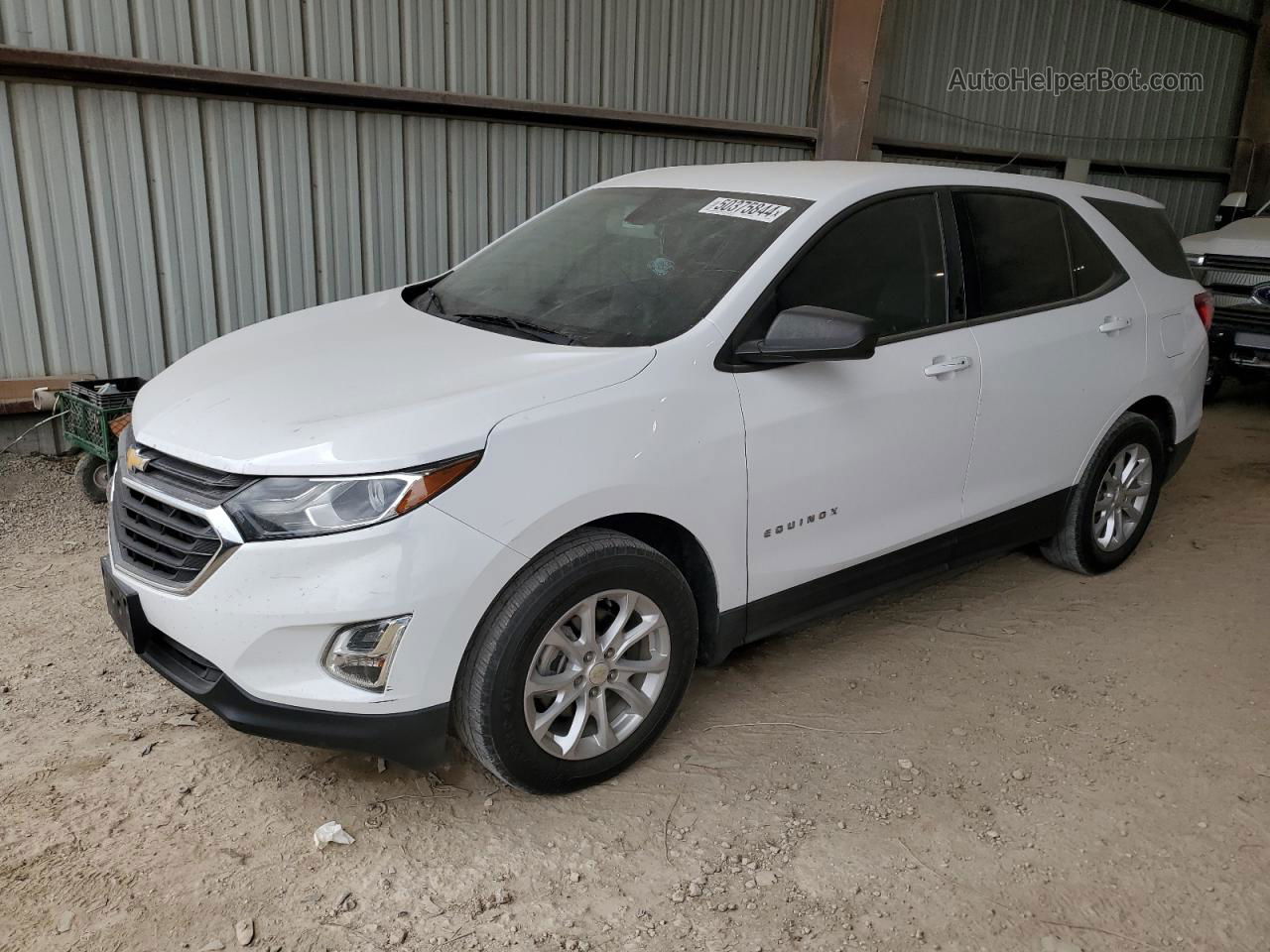 2018 Chevrolet Equinox Ls White vin: 3GNAXHEV8JL334369