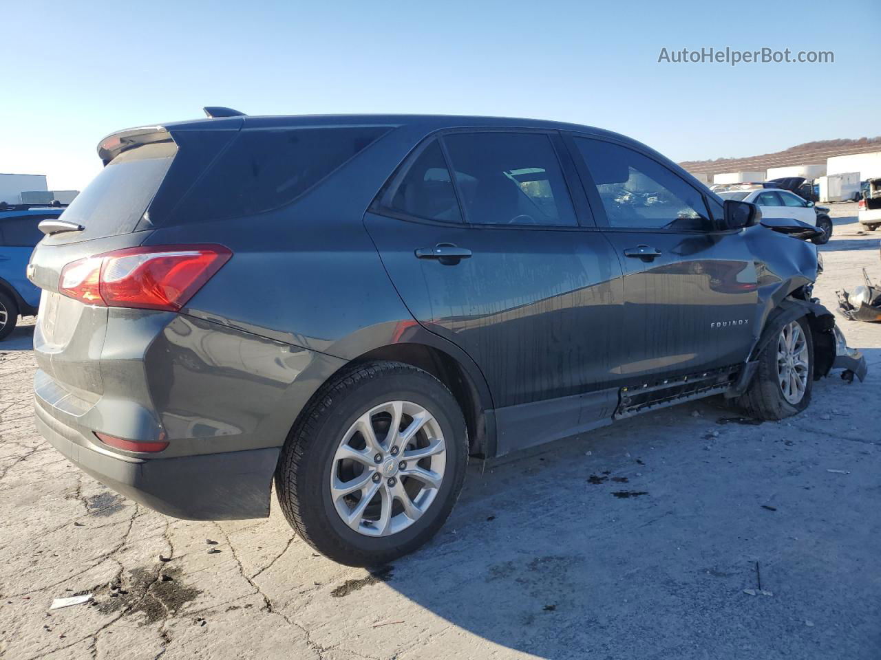 2019 Chevrolet Equinox Ls Gray vin: 3GNAXHEV8KL319193