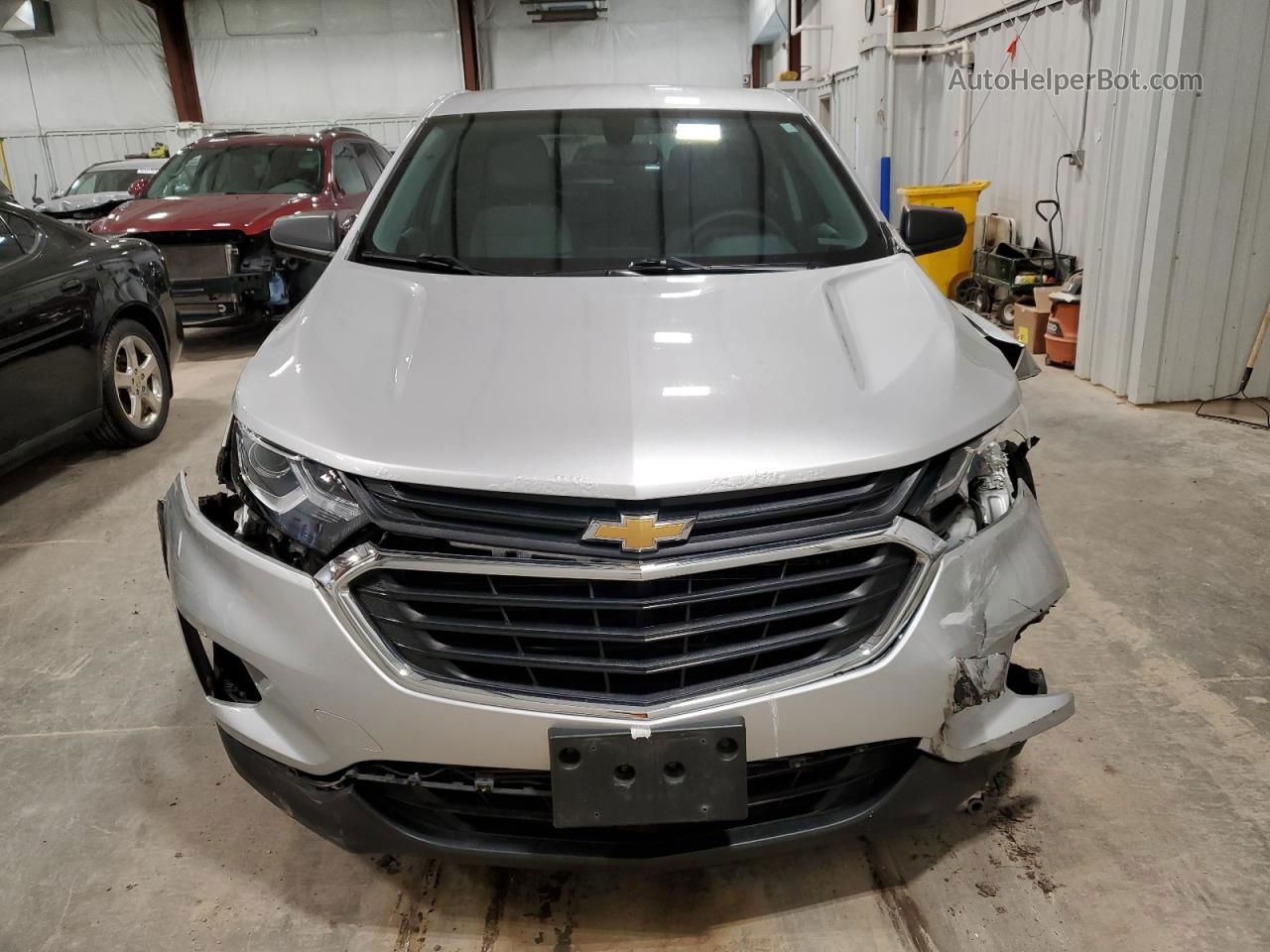 2019 Chevrolet Equinox Ls Silver vin: 3GNAXHEV8KS603185