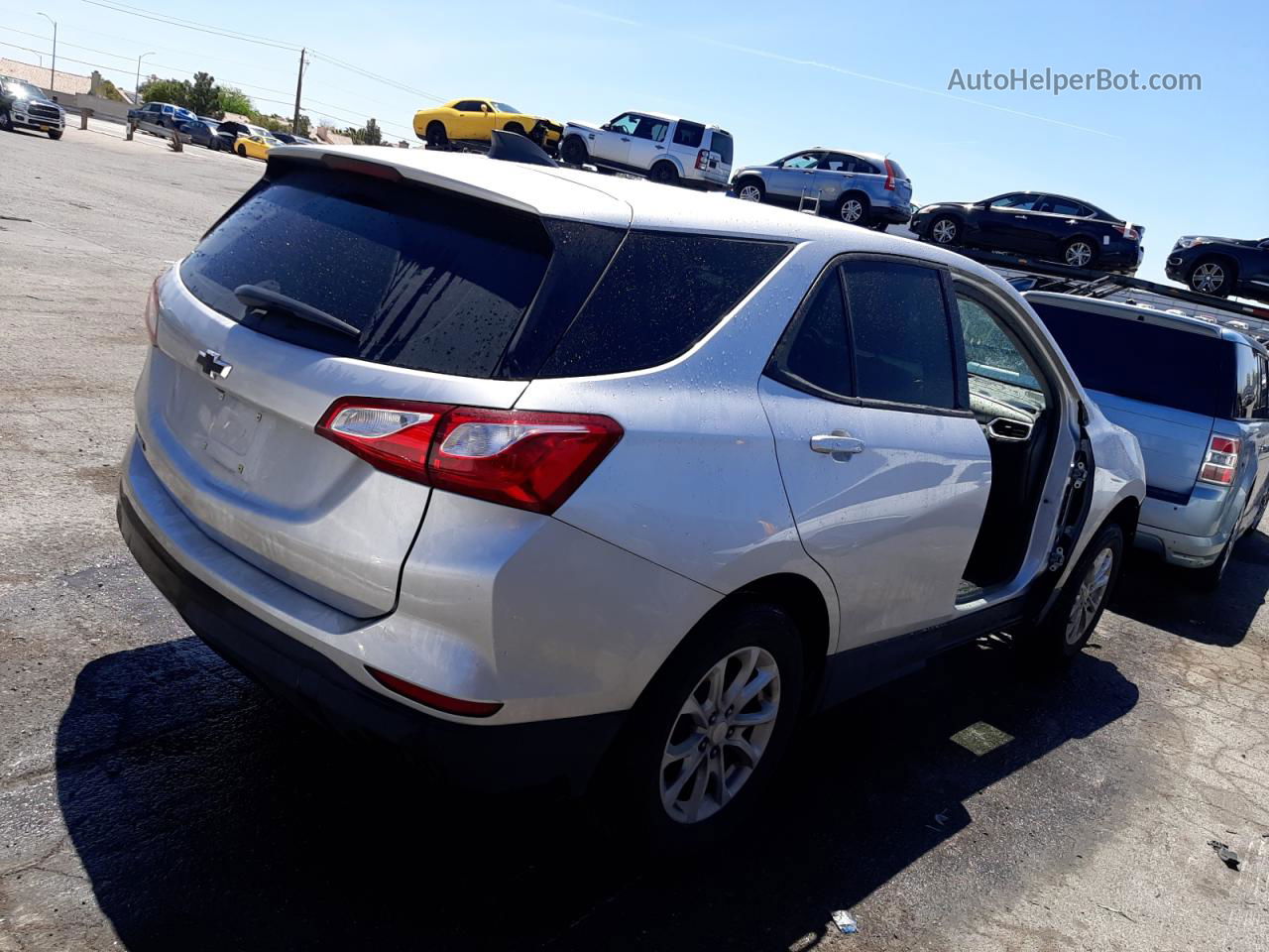 2019 Chevrolet Equinox Ls Silver vin: 3GNAXHEV8KS621184