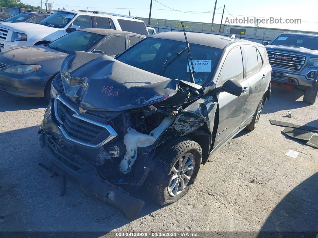 2018 Chevrolet Equinox Ls Black vin: 3GNAXHEV9JS558319