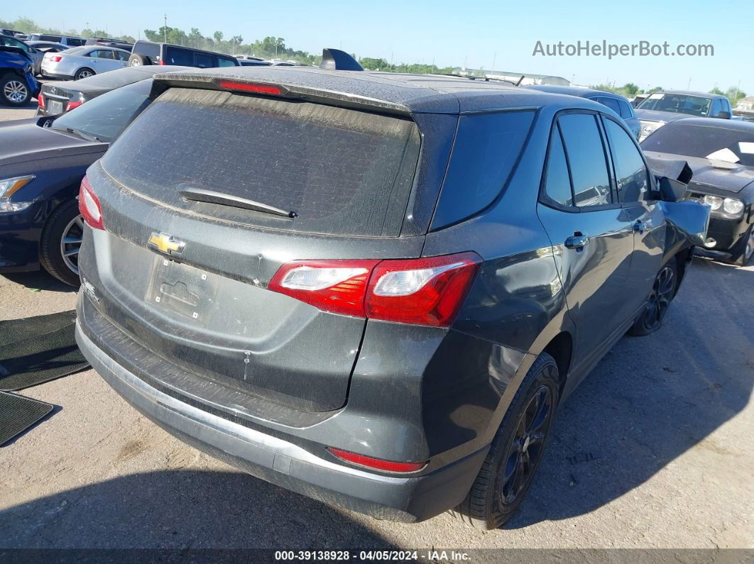 2018 Chevrolet Equinox Ls Black vin: 3GNAXHEV9JS558319