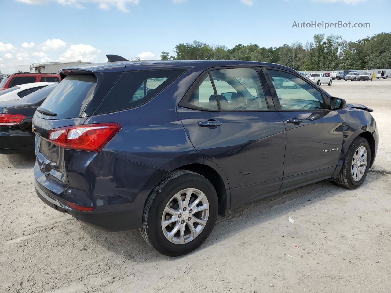 2018 Chevrolet Equinox Ls Blue vin: 3GNAXHEV9JS621919