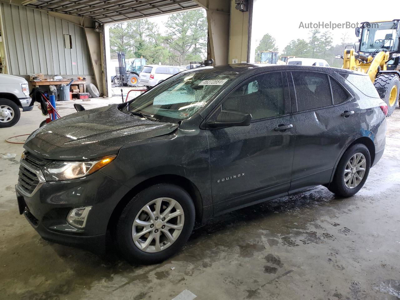 2019 Chevrolet Equinox Ls Gray vin: 3GNAXHEV9KS571833