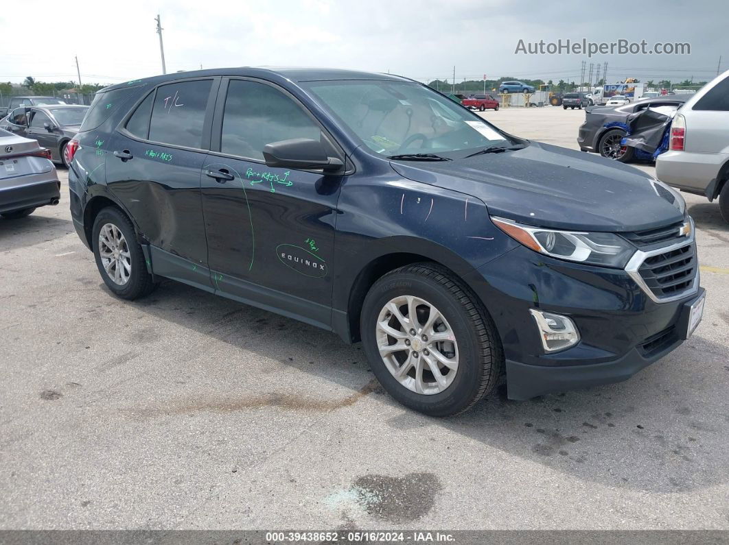 2020 Chevrolet Equinox Fwd Ls Dark Blue vin: 3GNAXHEV9LS736975