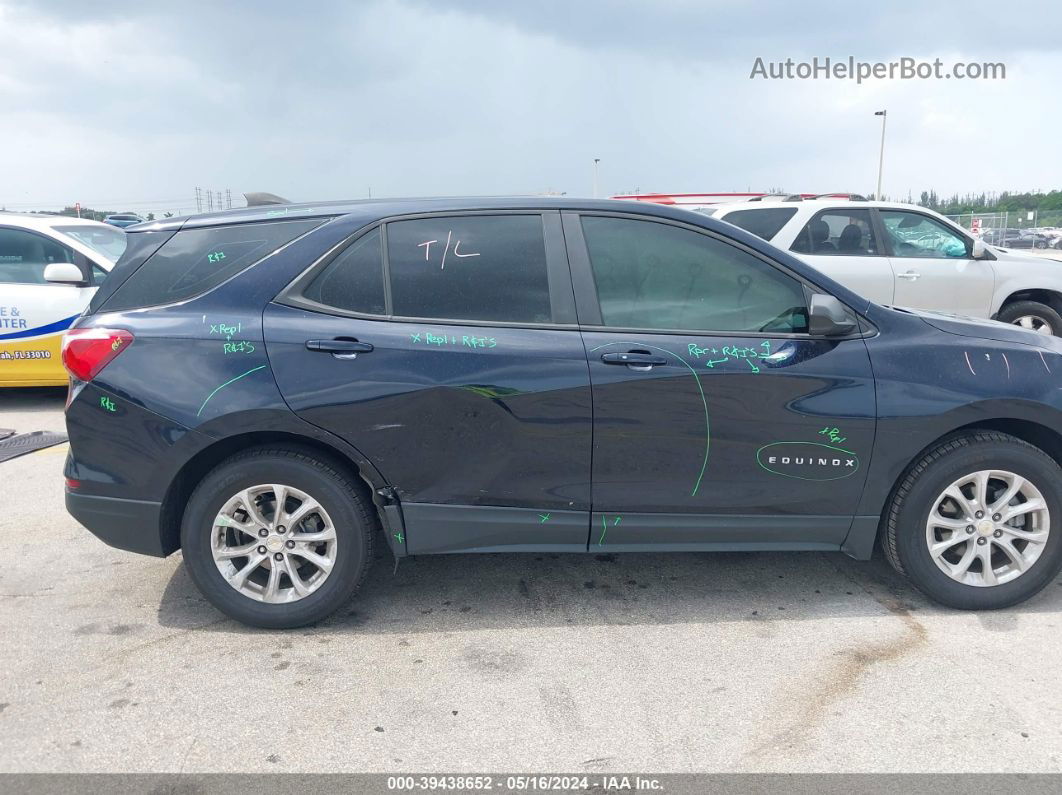 2020 Chevrolet Equinox Fwd Ls Dark Blue vin: 3GNAXHEV9LS736975