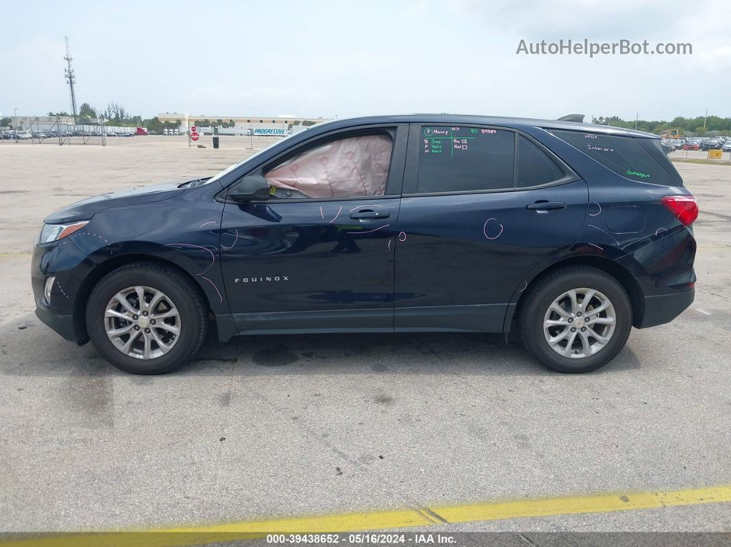 2020 Chevrolet Equinox Fwd Ls Dark Blue vin: 3GNAXHEV9LS736975