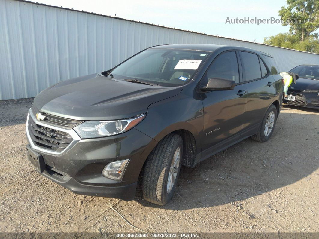 2018 Chevrolet Equinox Ls Gray vin: 3GNAXHEVXJS572407