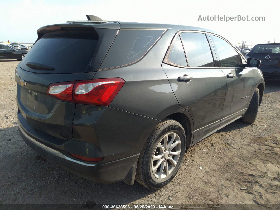 2018 Chevrolet Equinox Ls Gray vin: 3GNAXHEVXJS572407