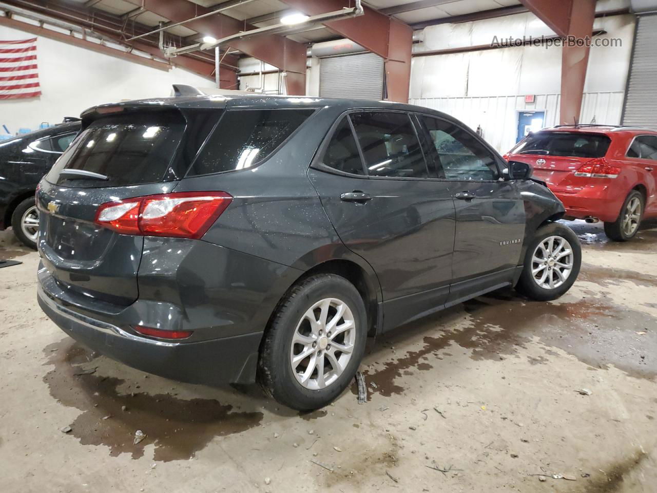 2018 Chevrolet Equinox Ls Charcoal vin: 3GNAXHEVXJS572407