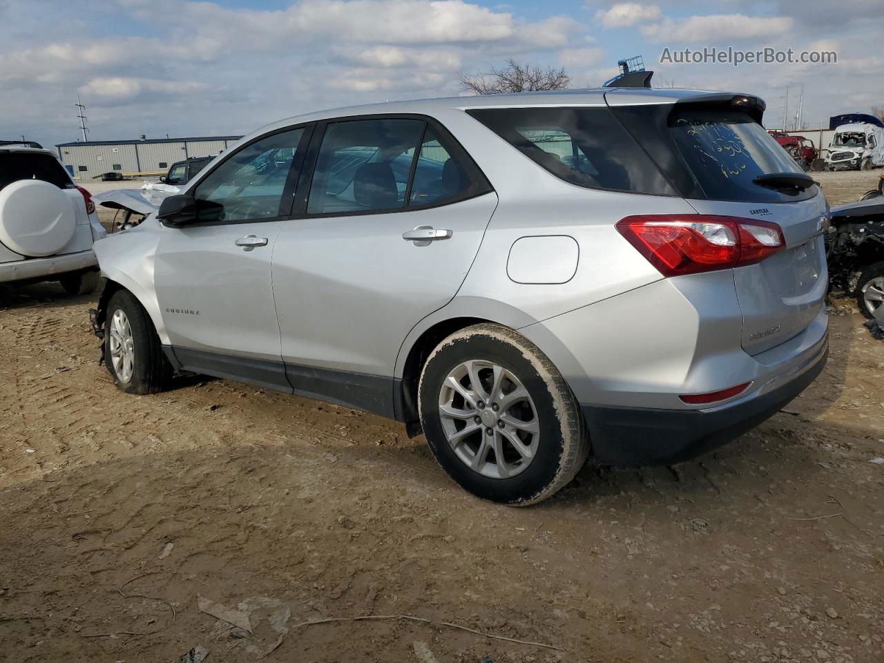 2018 Chevrolet Equinox Ls Silver vin: 3GNAXHEVXJS645484