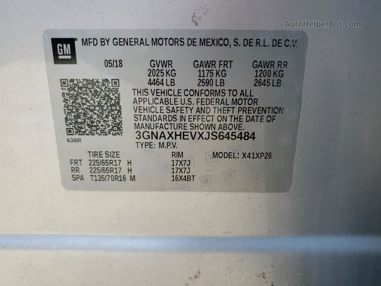 2018 Chevrolet Equinox Ls Silver vin: 3GNAXHEVXJS645484