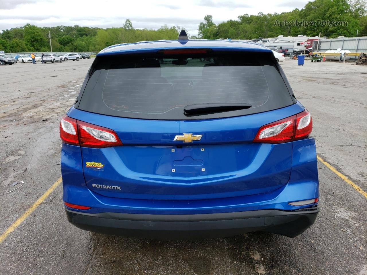 2019 Chevrolet Equinox Ls Blue vin: 3GNAXHEVXKS523063