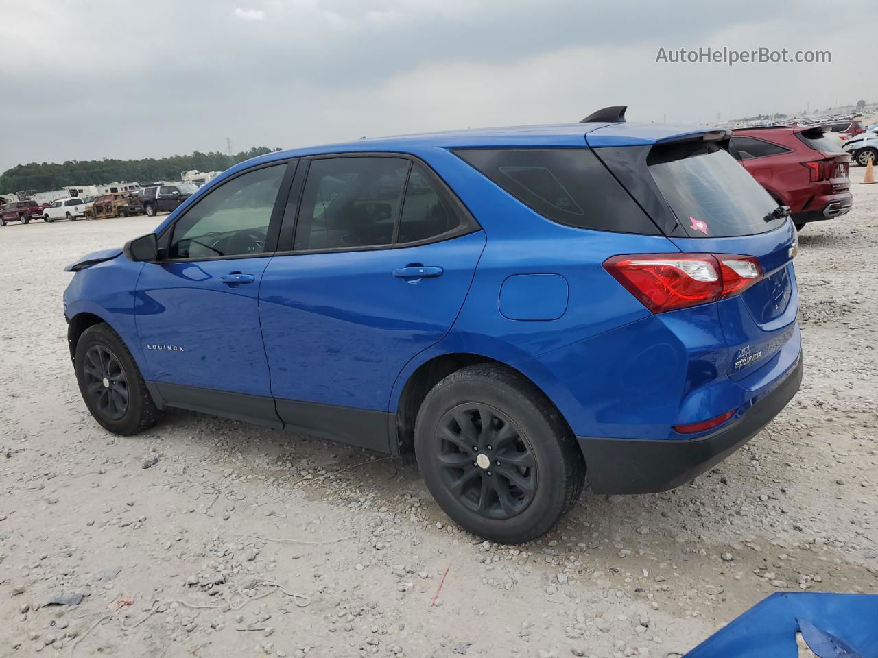 2019 Chevrolet Equinox Ls Blue vin: 3GNAXHEVXKS625107