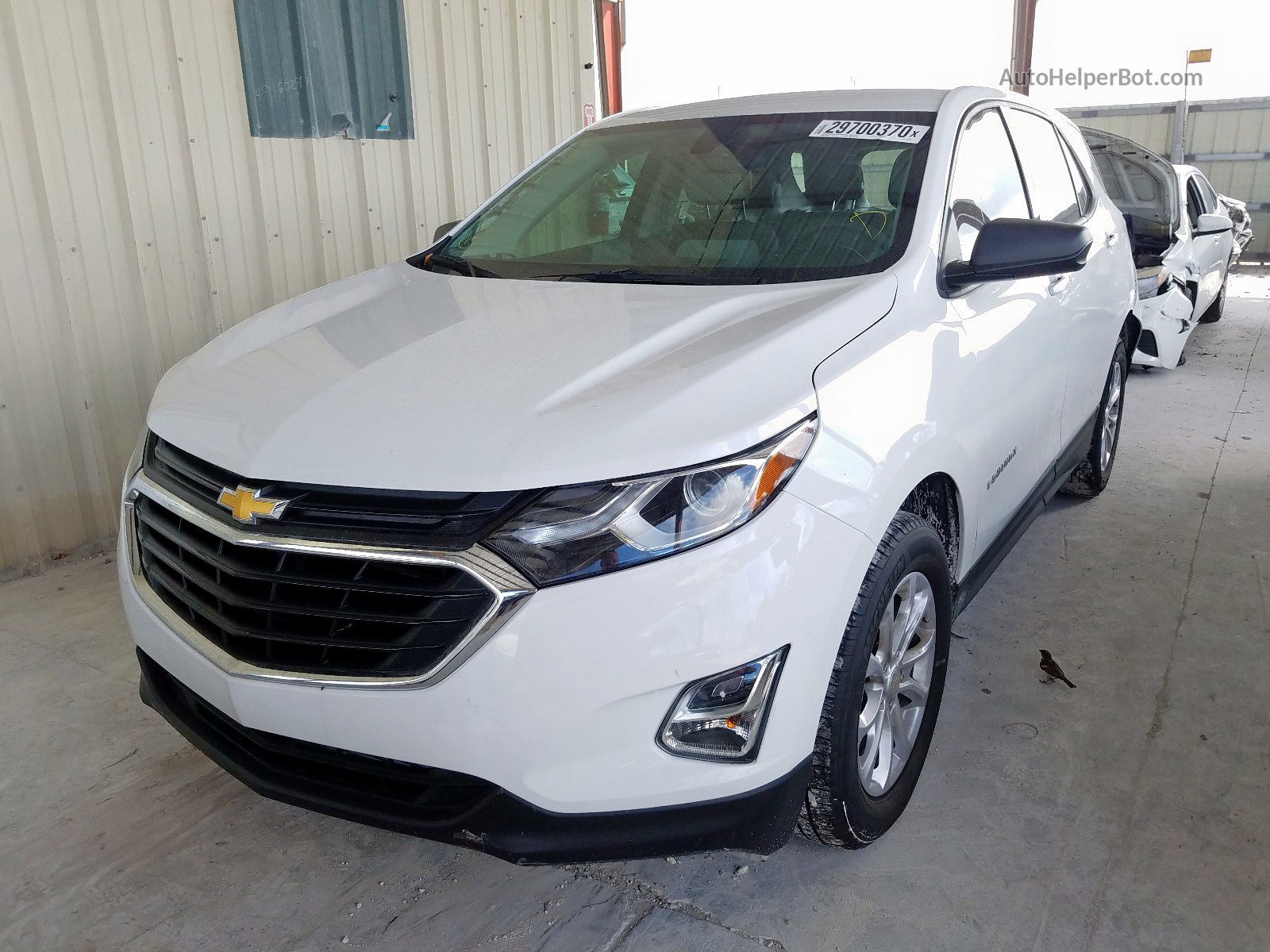 2019 Chevrolet Equinox Ls White vin: 3GNAXHEVXKS659340