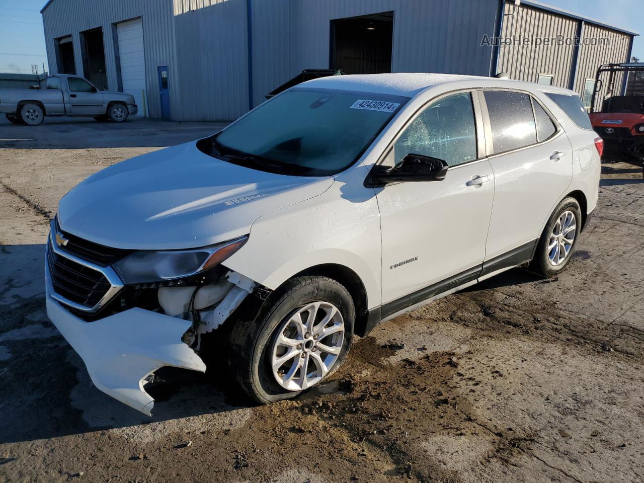 2020 Chevrolet Equinox Ls White vin: 3GNAXHEVXLS512887